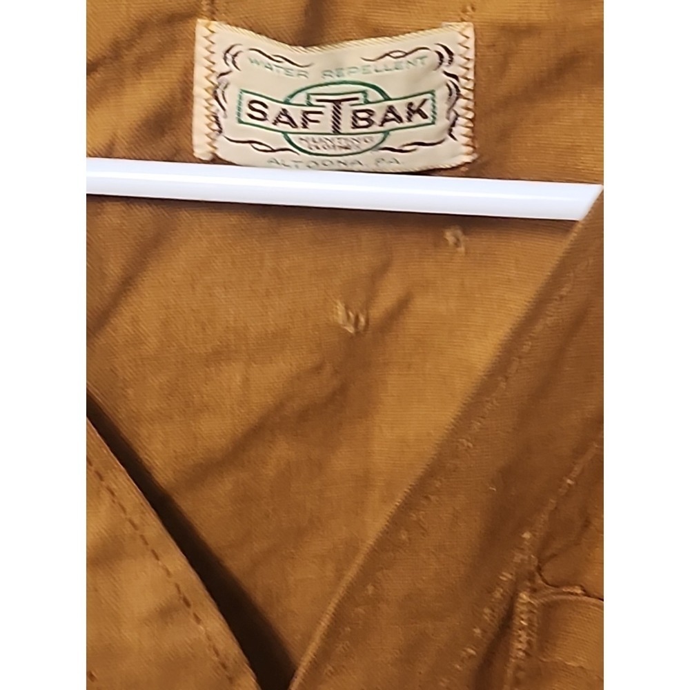 Vtg Saf-T-Bak Hunting Small Game Vest Canvas Game Pouch Men's M Vintage USA - Picture 5 of 10
